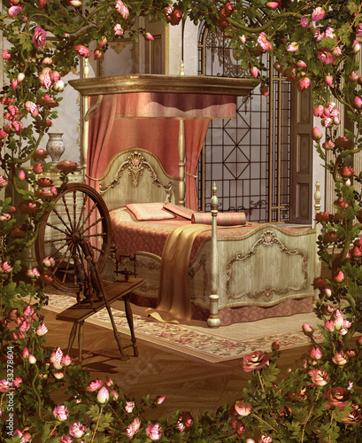 Принти на полотні Sleeping Beauty's Bedroom