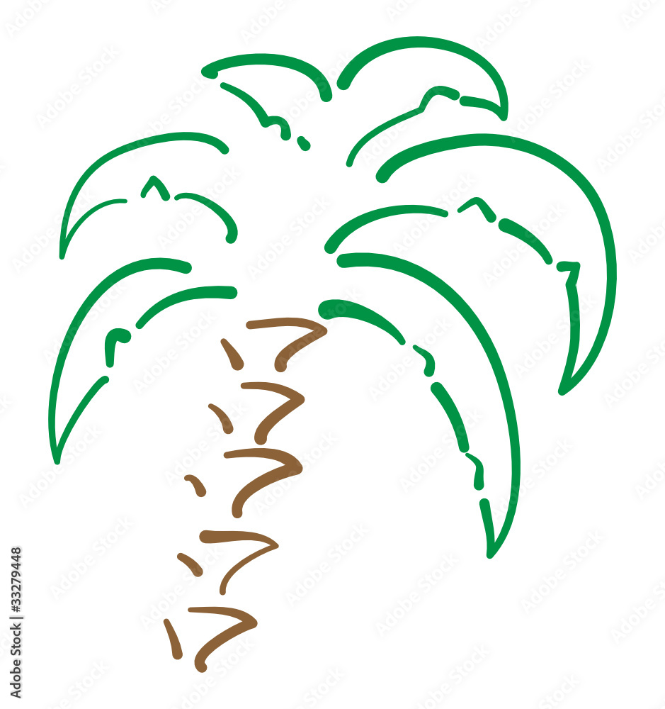Obraz premium abstrakte Palme