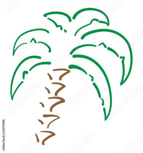 abstrakte Palme