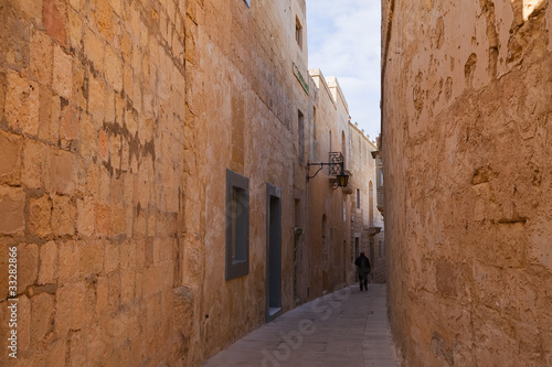 Street in  old mediterranean town