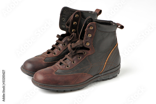 brown, boots, casual, classic, men, wear