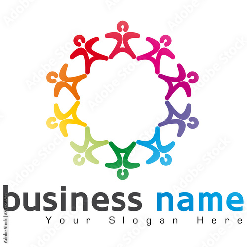 logo business, cercle humain