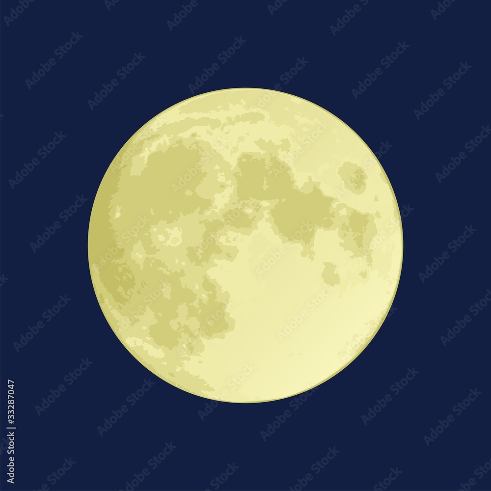 Naklejka premium Full Moon