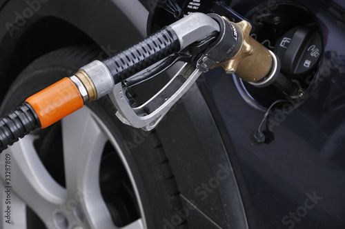 Plakat Autogas LPG Tanken statt Benzin