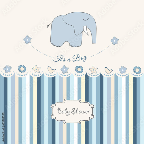 baby boy shower card