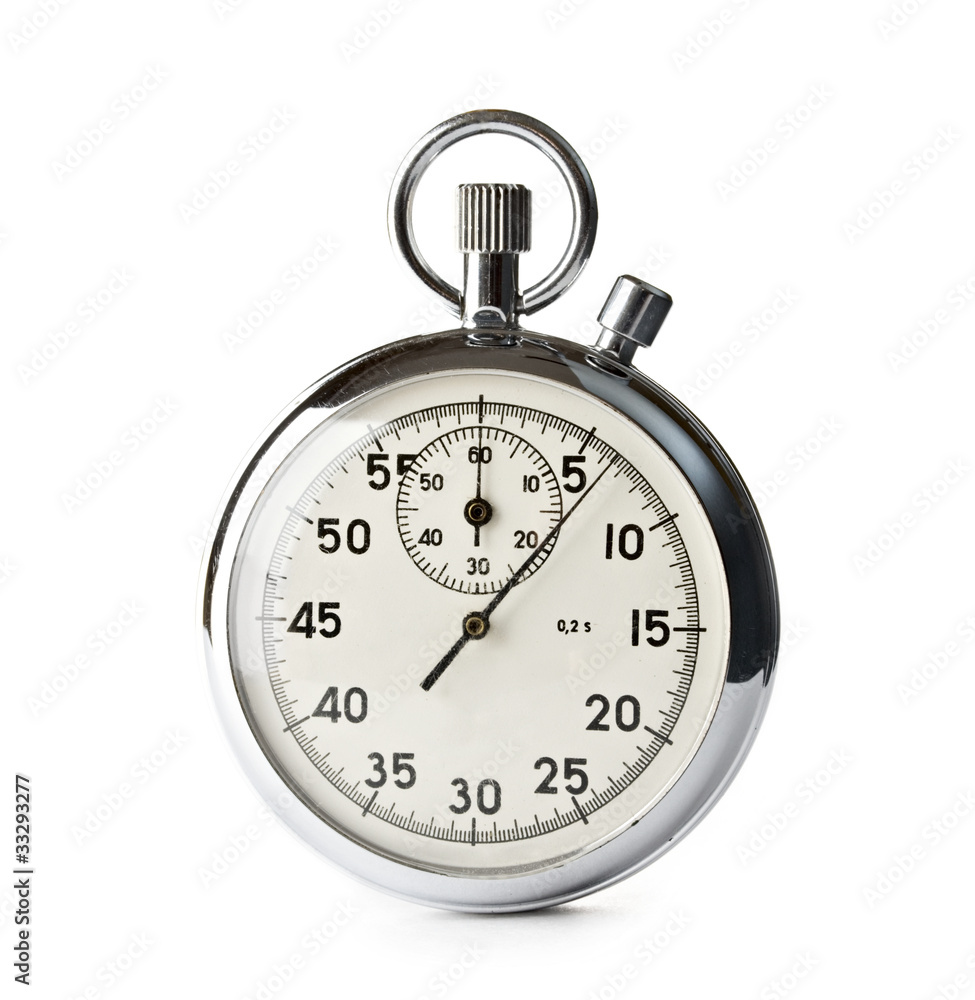 Stopwatch isolated on the white background Stopwatch isolated on the white background