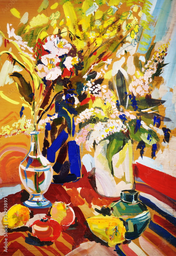 Fototapeta premium STILL-LIFE FLOWERS.Summer