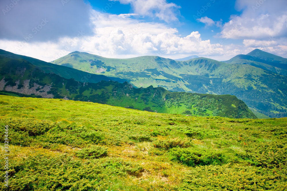 Naklejka premium Beautiful mountains landscape