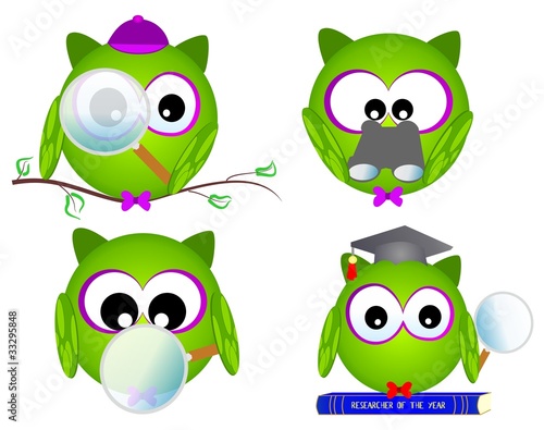 Wallpaper Mural Gufetto ricercatore, vettoriale Torontodigital.ca