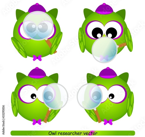 Wallpaper Mural Gufetto ricercatore con lente di ingrandimento Torontodigital.ca