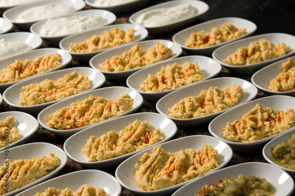 Buffet style appetizers. Buffet style appetizers.