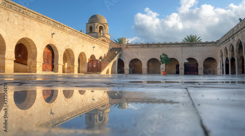 Wet courtyard of the Great Mosque in Sousse