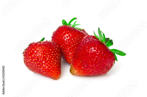 Wallpaper Mural Appetizing strawberry isolated on white background Torontodigital.ca