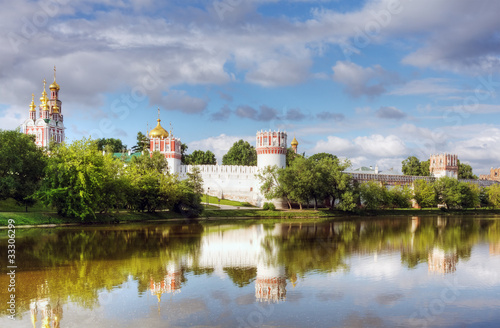 Novodevichy convent in the early morning