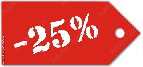 étiquette -25%