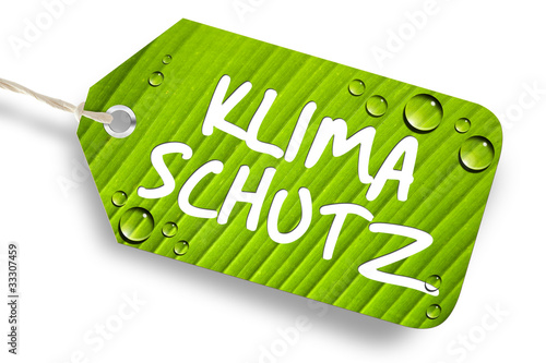 KLIMASCHUTZ Etikett