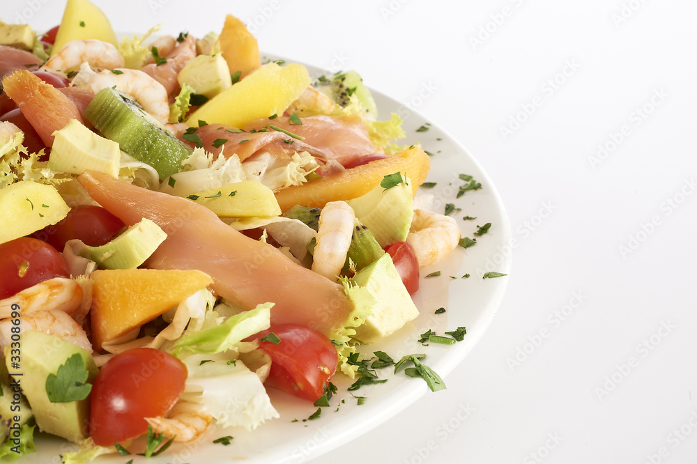 plate full of salad