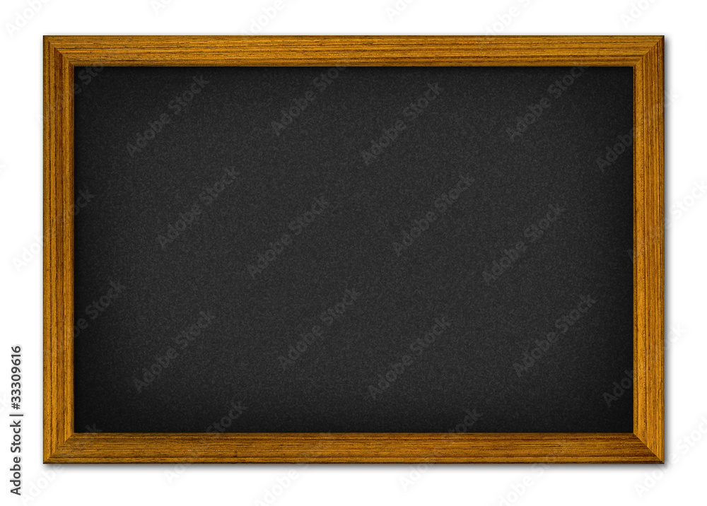 illustrate of blank black board with wooden frame. illustrate of blank black board with wooden frame.