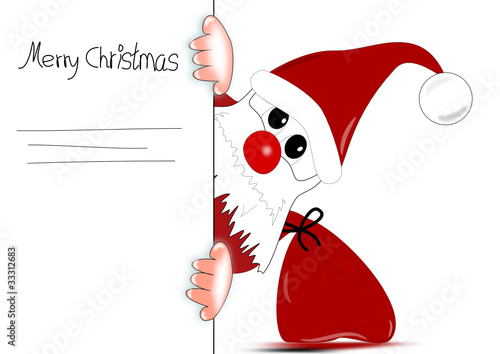 Weihnachtsmann Grusskarte