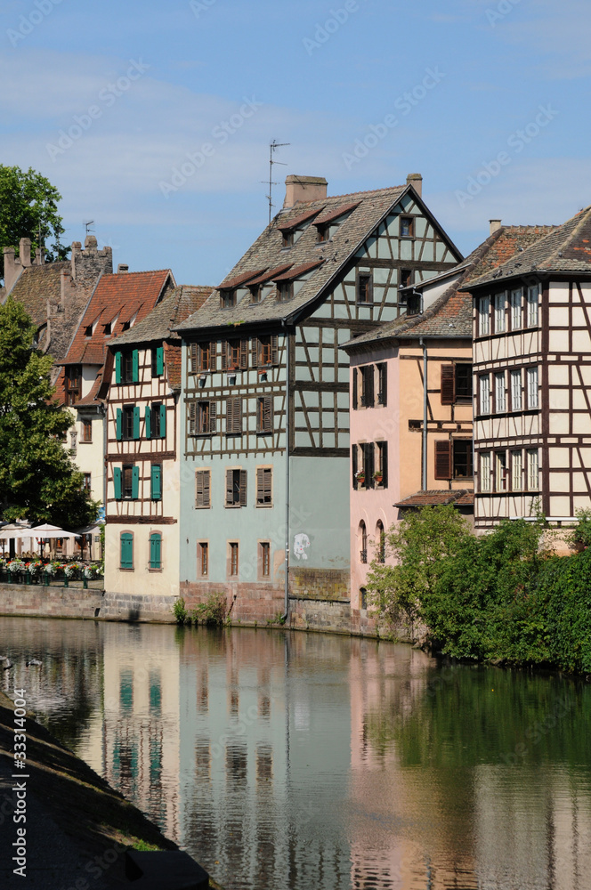 France, quartier de La Petite France à Strasbourg