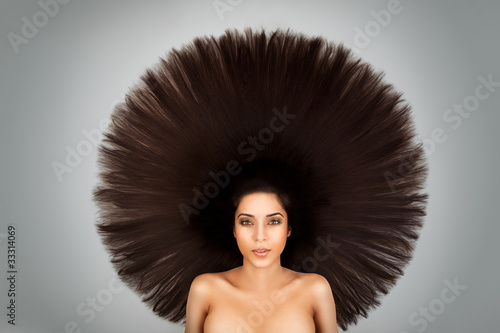 big round hair photo
