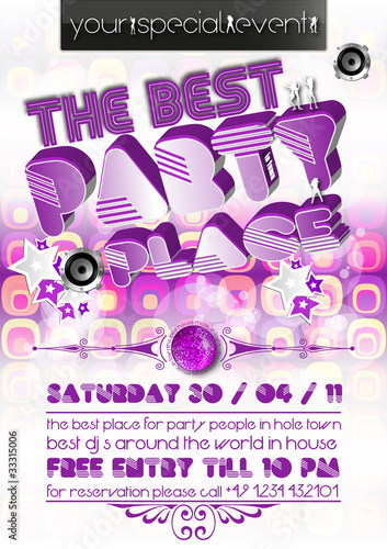 Partyflyer Retro
