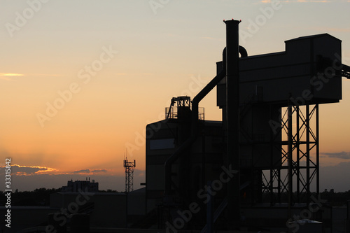 Industrial sunset