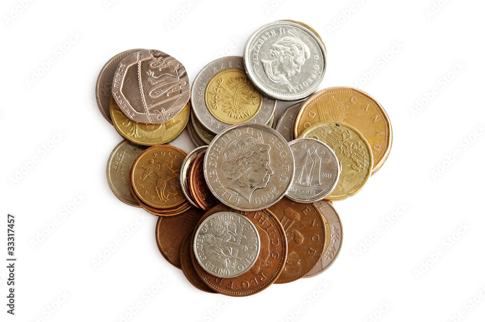 Coins of diferent countries Coins of diferent countries
