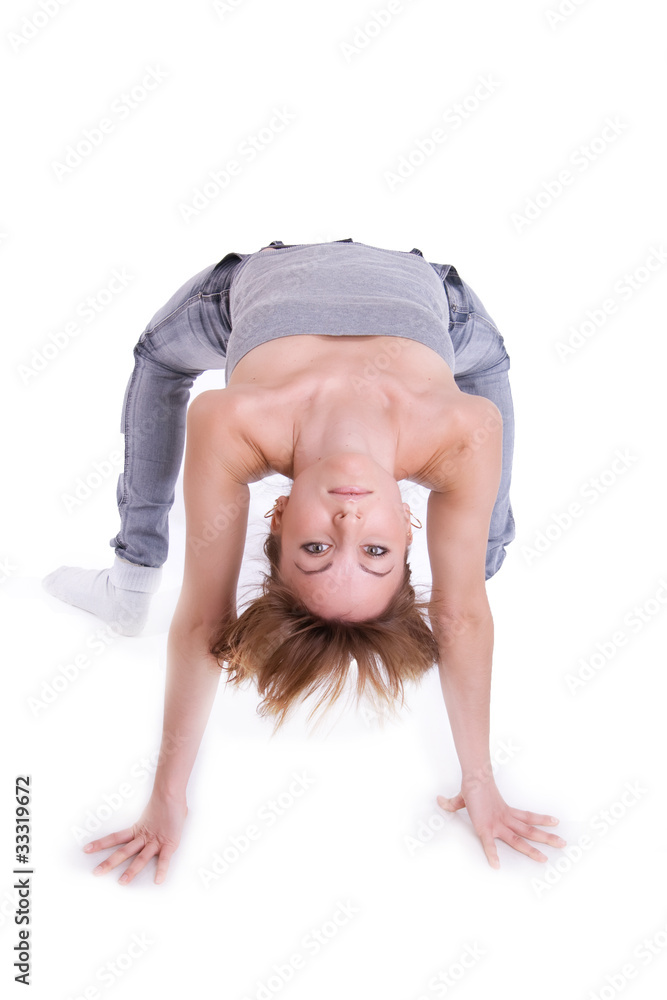 Naklejka premium Active lifestyle, wellness, yoga.