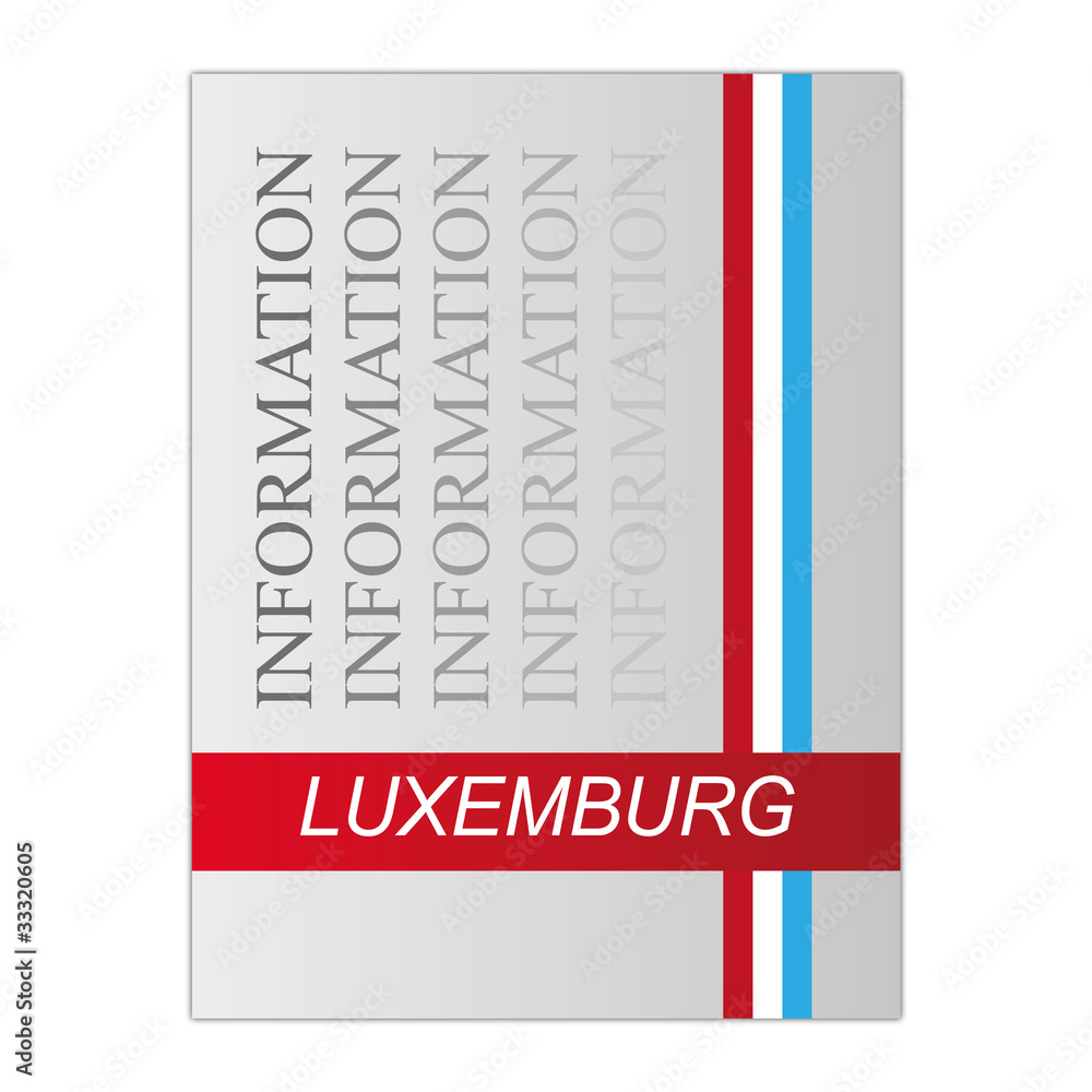 Fototapeta premium Luxemburg Information Mappe