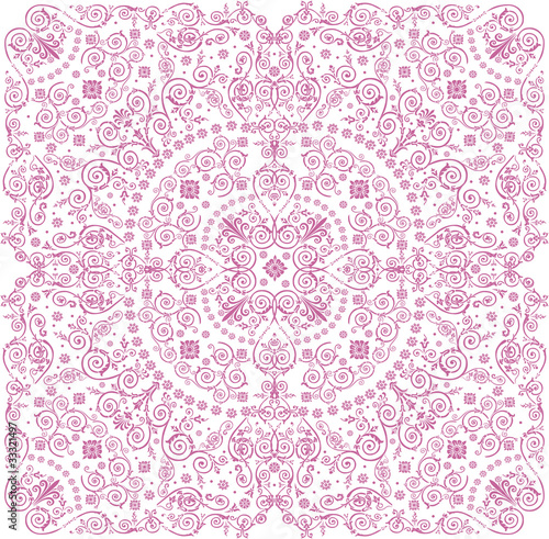 pink on white square pattern