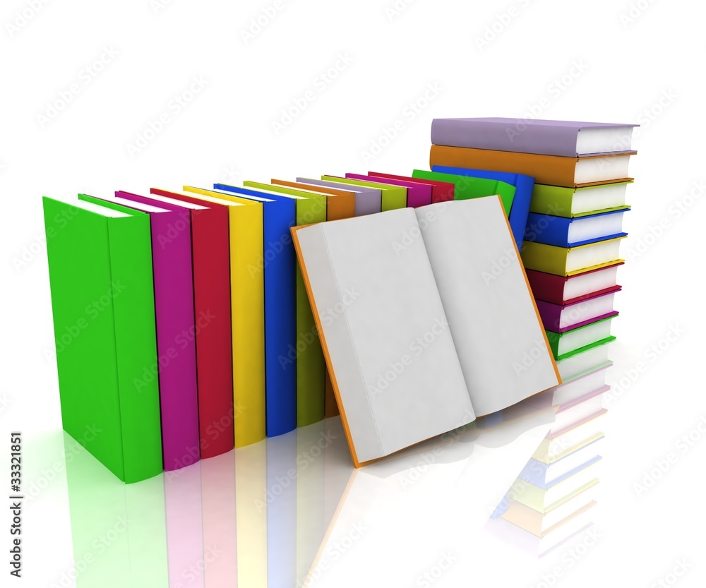 Pile of books isolated on white background Pile of books isolated on white background