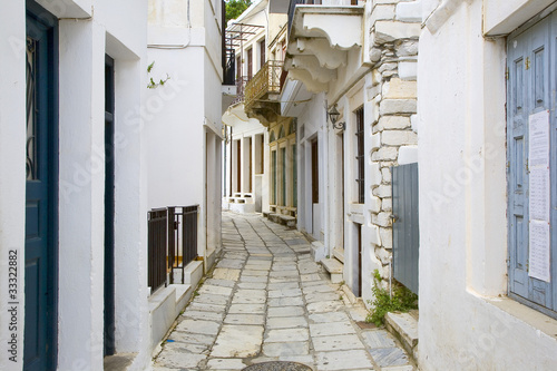 grèce,cyclades,naxos : village d'apiranthos
