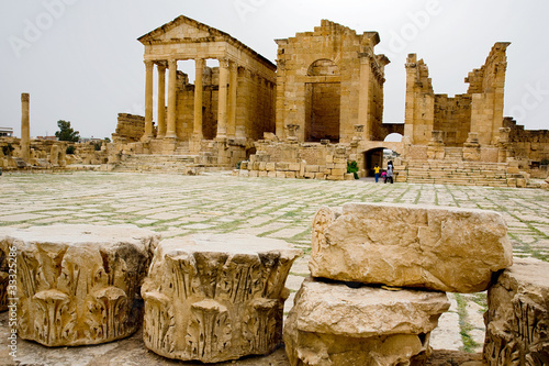 Capitol temples, sbeitla, tunisia photo
