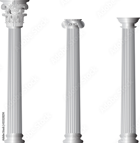 Corinthian Ionic Doric columns