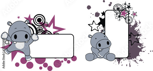 baby hippo copyspace