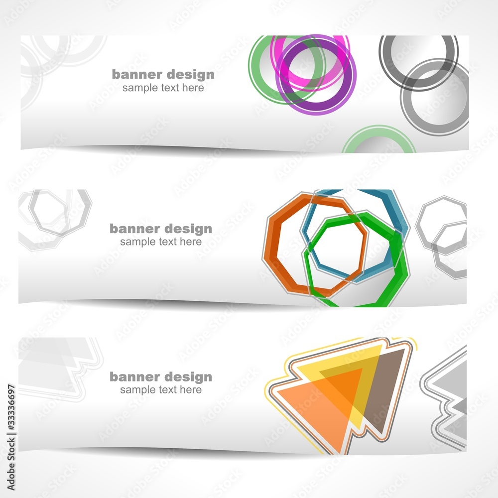 Modern Banner Set no.1. Modern Banner Set no.1.