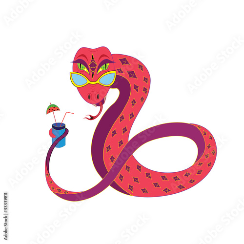 Snake on rest.