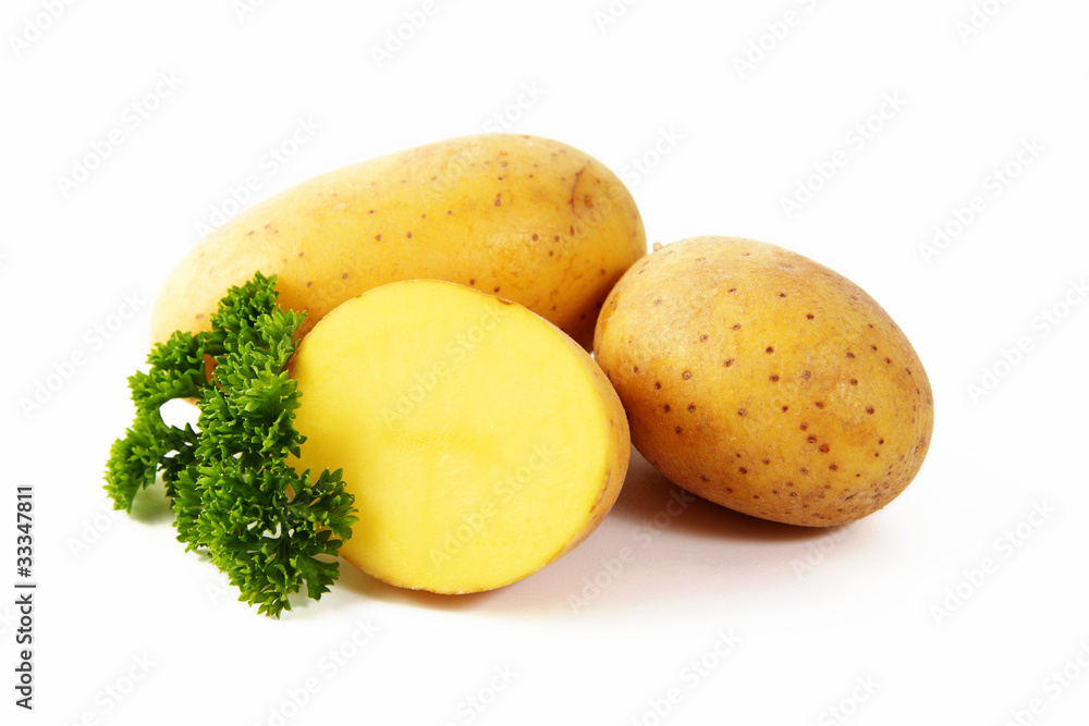 Kartoffeln mit Petersilie Stock-Foto | Adobe Stock