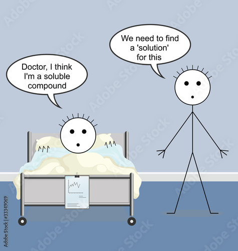 Doctor quack on the hospital ward and compound