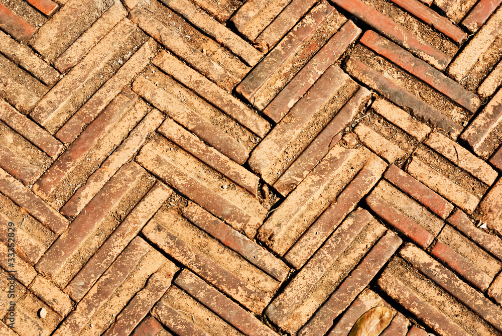 Old brick walls and floor Old brick walls and floor