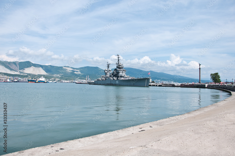 Cruiser Mikhail Kutuzov in Novorossiysk