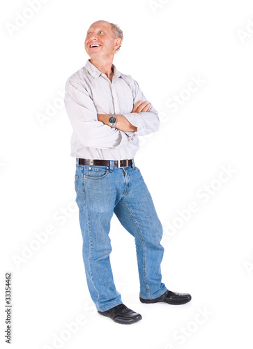 Aged grandpa posing in casuals © get4net
