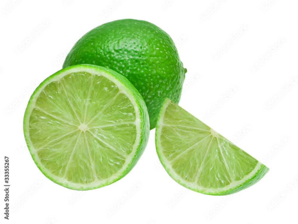 lime isolated on white background lime isolated on white background