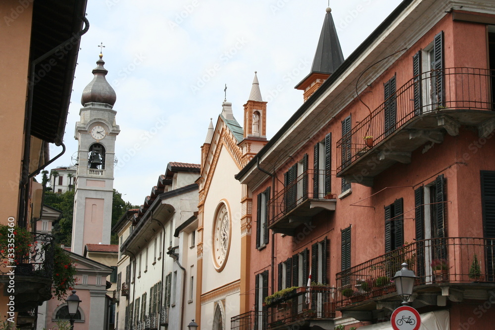 Town of Menaggio along Lake Como in Italy