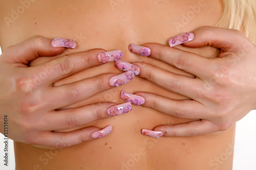 Women's hands with a nice manicure
