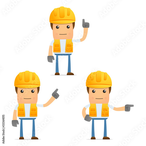 Wallpaper Mural set of funny cartoon builder Torontodigital.ca