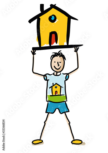bambino e casa