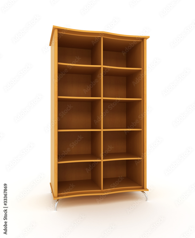 wooden cabinet isolated over white background wooden cabinet isolated over white background