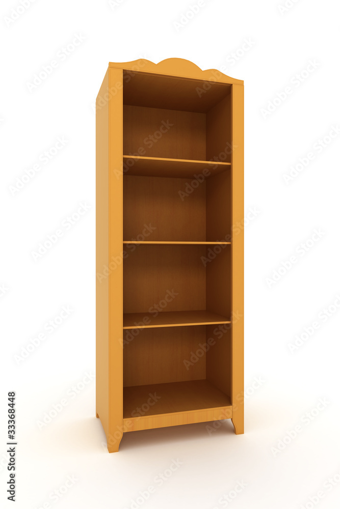 wooden cabinet isolated over white background wooden cabinet isolated over white background